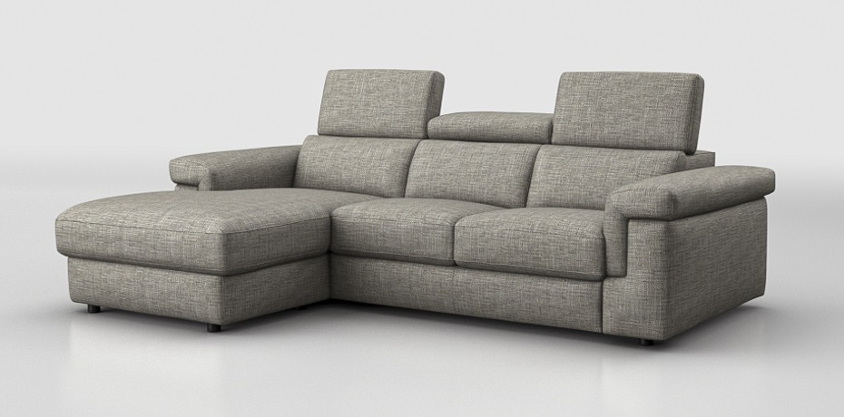 Folignano - corner sofa with sliding mechanism - left peninsula